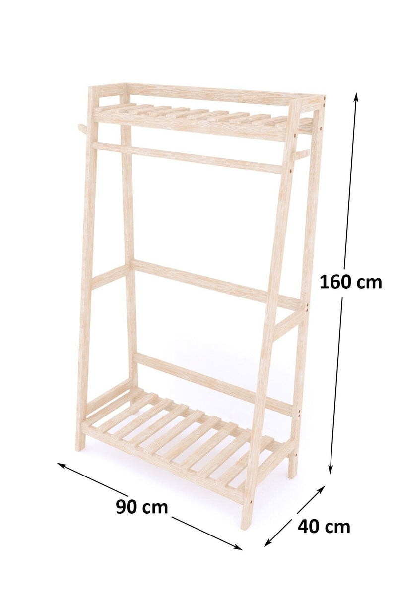 Double T Concept® Sedna Clothing Rack Naturel