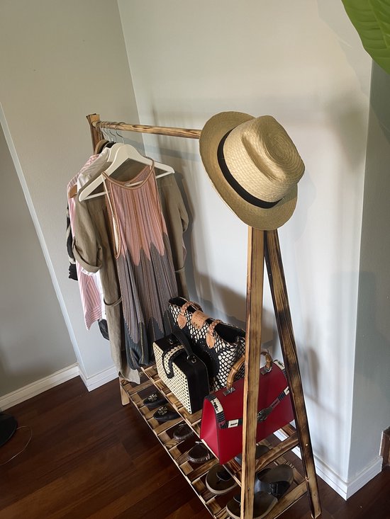 Double T Concept® Flora Clothing Rack Rustic