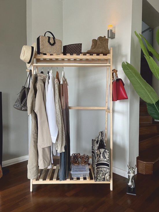 Double T Concept® Sedna Clothing Rack Naturel