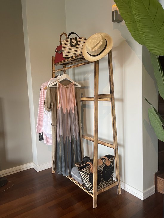 Double T Concept® Sedna Clothing Rack Rustic
